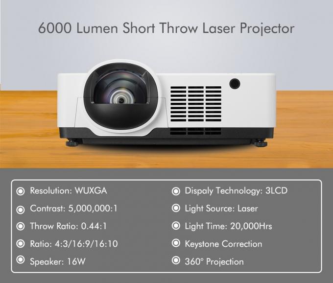 SMX MS-SL6000U 6000-lumen قصير يرمي Laser Projector