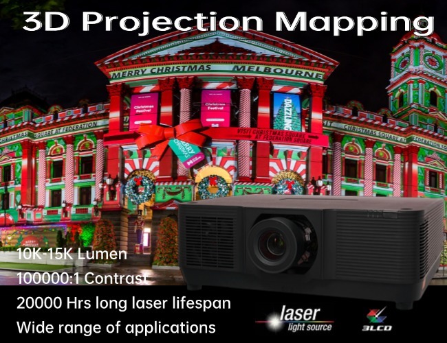 SMX MX-X15000U 3D Video การทำแผนที่ Projector