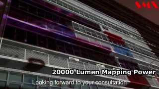 20000 Lumen Laser Projector for Mapping